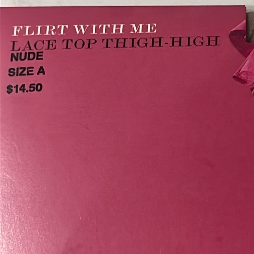 Victoria’s Secret Sexy Little Things Flirt with Me Lace Top Thigh-High Nude A - Picture 2 of 5